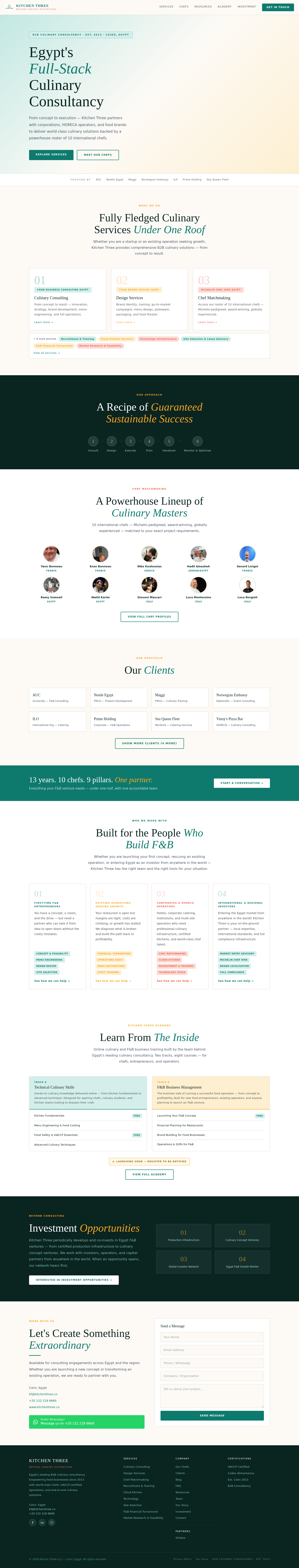 kitchenthree.co screenshot